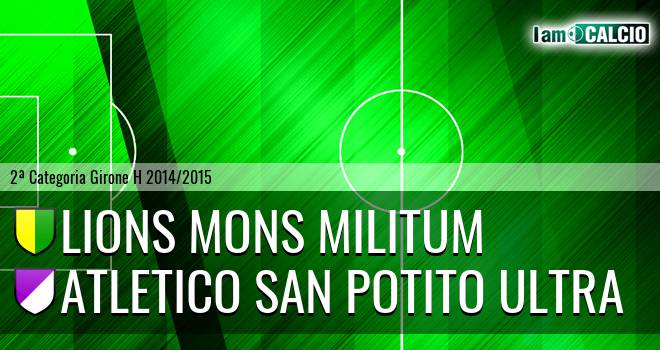 Lions Mons Militum - Atletico San Potito Ultra