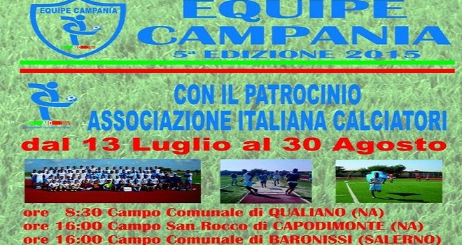 AIC Equipe Campania, si parte il 13 luglio: le date dei ritiri