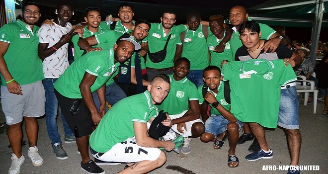 Afro-Napoli United: grande festa per il debutto in Prima Categoria
