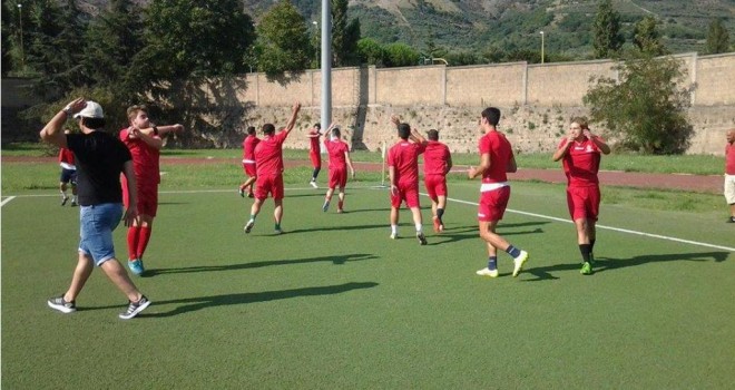 La Virtus in allenamento