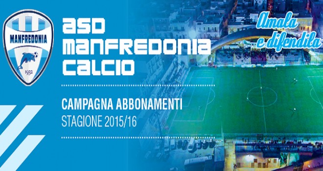Campagna abbonamenti al via per il Manfredonia Calcio che cambia logo