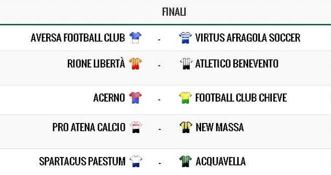2&deg;Categoria, finali playoff: le sfide e i precedenti stagionali