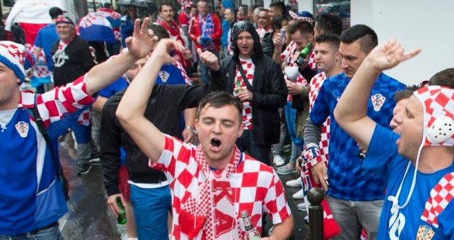 Tifosi croati giunti in Francia