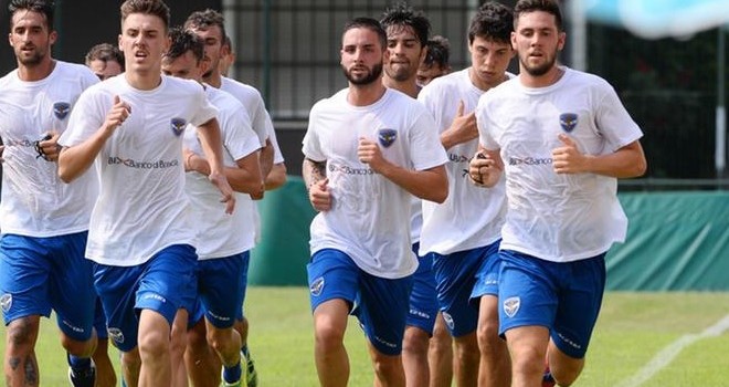 Brescia, prima giornata di allenamento