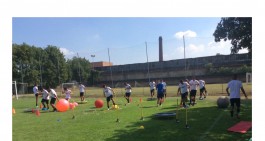 Calcio Tortona, amichevole pirotecnica con l'Asti 