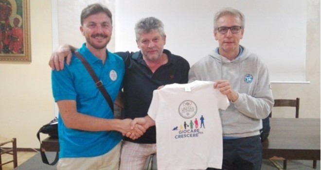 I tre presidenti con la maglia Olympia