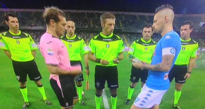Palermo - Napoli: 0 -3, Hamsik e seconda doppietta di Callejon