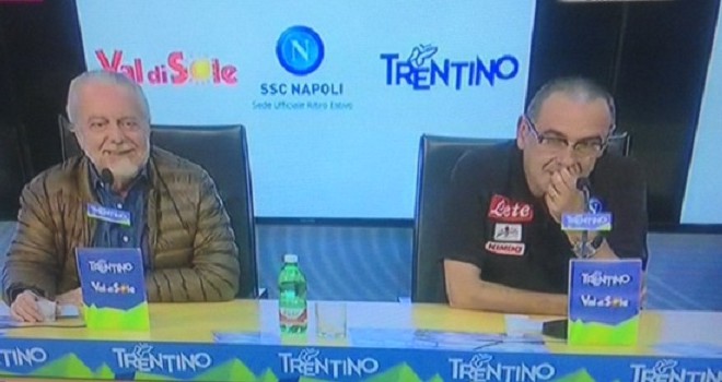 Aurelio De Laurentiis e Maurizio Sarri