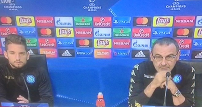 Napoli, Sarri e Mertens: "Vogliamo qualificarci domani per i tifosi"