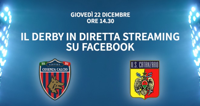 La Lega Pro sbarca "LIVE" su Facebook con Cosenza-Catanzaro