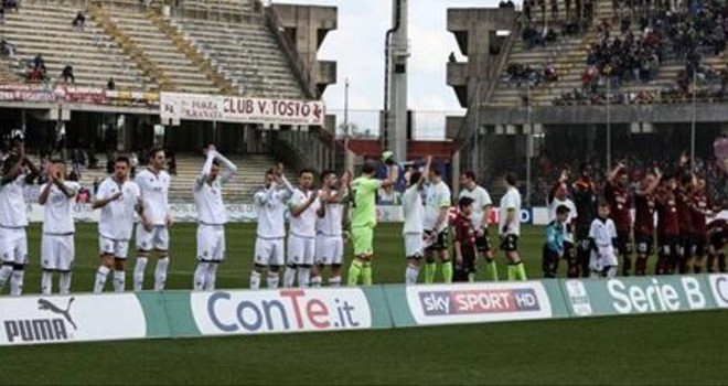 Salernitana e Cesena non si fanno male: 1-1 all'Arechi