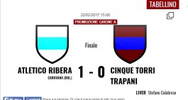 Un rigore di Carovana stende il Cinque Torri: tre punti all'Atletico 