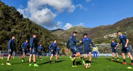 Samp al lavoro sotto gli occhi di Osti e Prad&eacute;