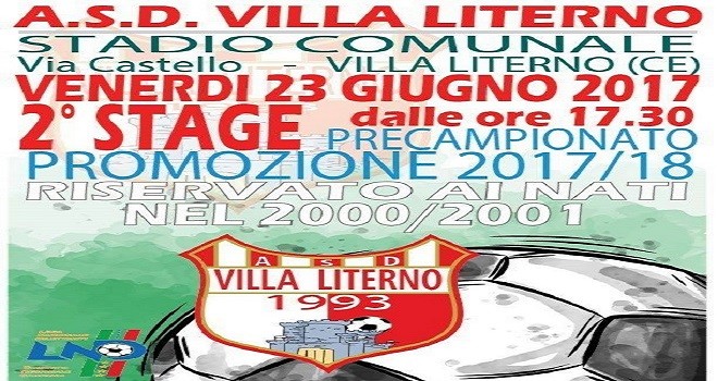 Villa Literno. Al via lo stage per i nati negli anni 2000 e 2001