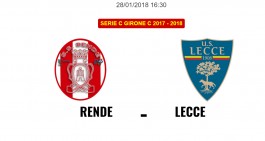 Rende-Lecce: le formazioni ufficiali