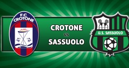 Crotone-Sassuolo 4-1, partita chiusa gi&agrave; nel primo tempo