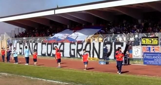 VIDEO Città di Sant'AgataAfragolese, la carica dei rossoblu I AM