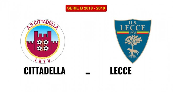 Cittadella-Lecce formazioni ufficiali