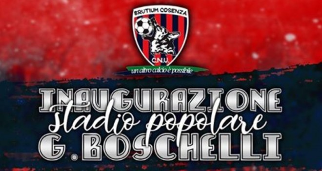 Brutium Cosenza, a luglio l'inaugurazione dello stadio "Boschelli"