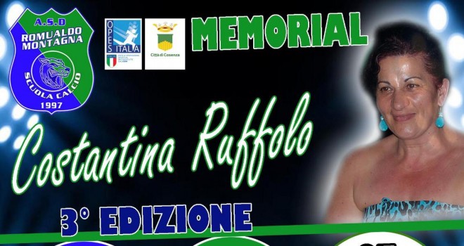 Tutto pronto per la III edizione del Memorial "Costantina Ruffolo"