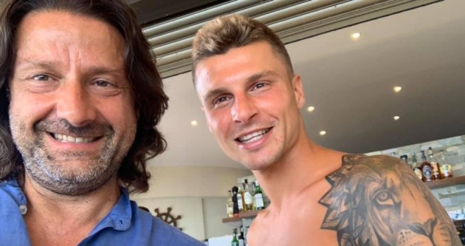 Jukic con il presidente Caiata