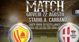 Amichevole in programma tra Savoia e Pol.Santa Maria: i dettagli