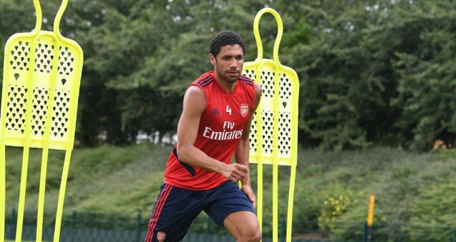 Mohamed Elneny in allenamento