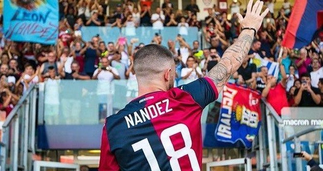 Cagliari, Nandez positivo al Covid-19: il comunicato del club 