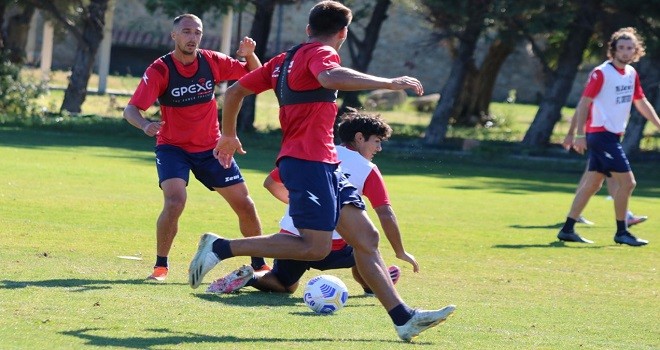 Un momento dell'allenamento