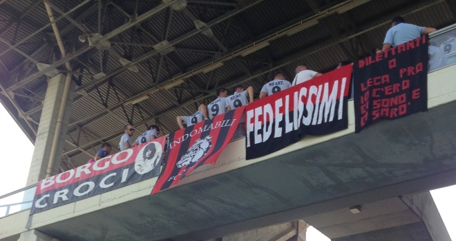 Tifosi foggiani delusi a Benevento