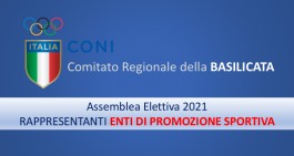 Coni Basilicata, eletti i componenti degli enti di promozione sportiva