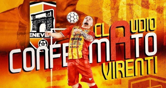 Benevento 5. Rinnova virenti: per lui terza stagione in giallorosso