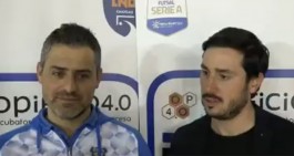 Cmb Matera-R. San Giuseppe, post gara con i tecnici Nitti e Tarantino