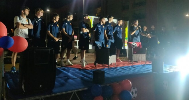 Potenza, squadra e presidente ospiti nel rione Poggio Tre Galli