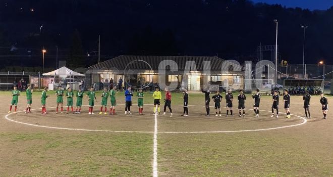 L'ingresso in campo delle due squadre