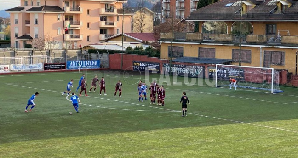 La punizione di Staccotto nel 1° tempo