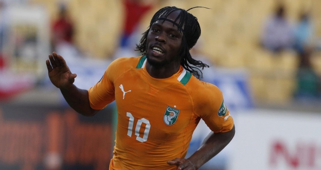 Gervinho in campo con la Costa d'Avorio