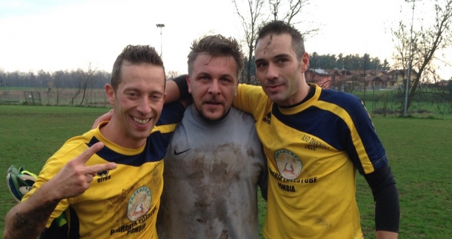 La gioia del Divignano dopo la vittoria