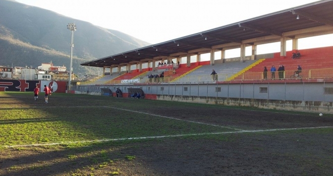 Allenamento pomeridiano in vista del big match di Sarno.