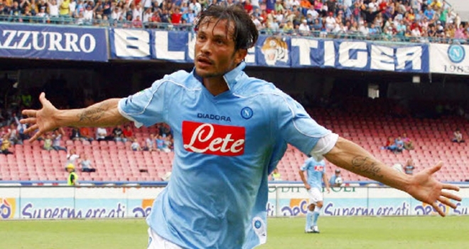 Inacio Pià con la maglia del Napoli 