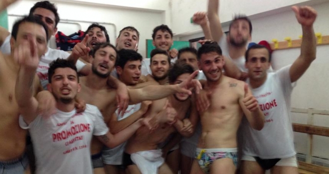 Festa negli spogliatoi