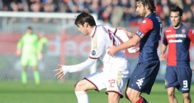 Kakà in azione contro il Cagliari