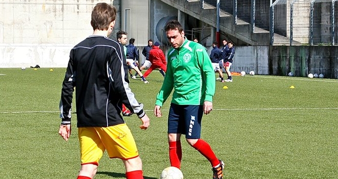 Il Gambatesa si scalda. Foto: Di Giovine