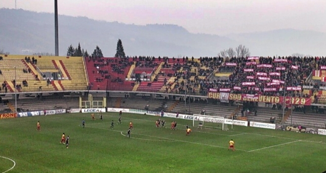 Benevento-Grosseto 3-2, Negro si presenta con una doppietta