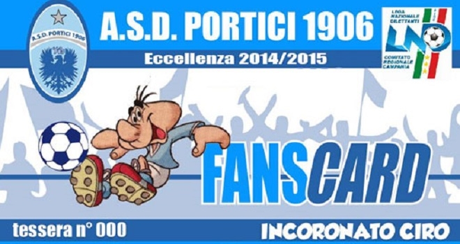 Portici 1906, campagna tesseramenti: presentata la nuova FansCard