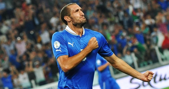 Chiellini, prima doppietta in Nazionale
