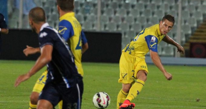 Il Chievo in azione a Pescara