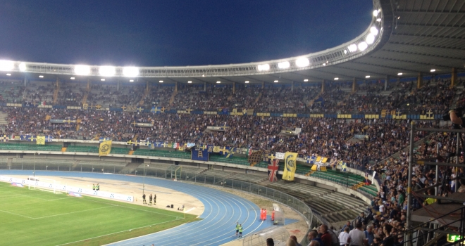 La Curva Sud dell'Hellas Verona