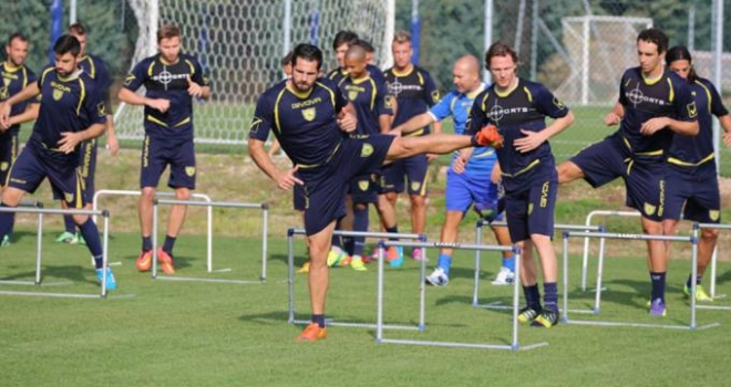 Il Chievo al lavoro