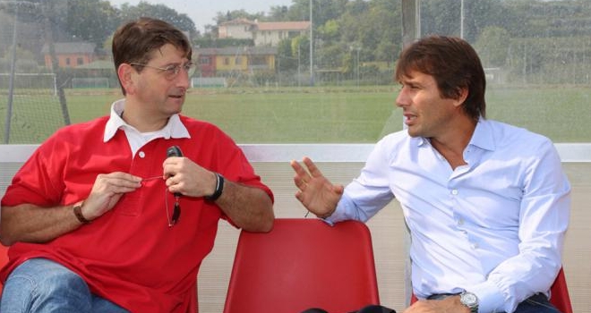 Campedelli con Antonio Conte